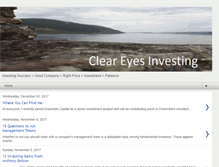 Tablet Screenshot of cleareyesinvesting.com